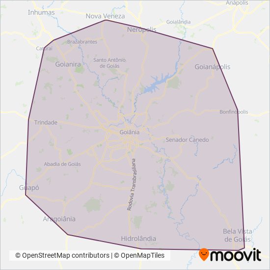 Redemob Consórcio - CMTC coverage area map