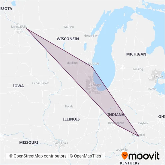 FlixBus-us coverage area map