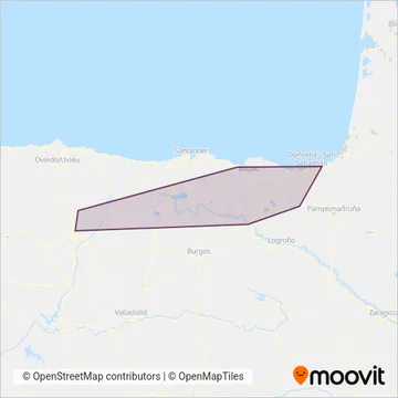 Renfe Cercanias coverage area map