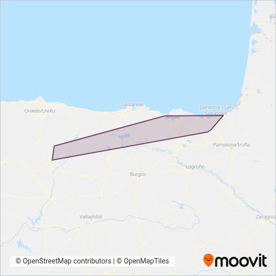 Cobertura del mapa de Renfe Cercanias