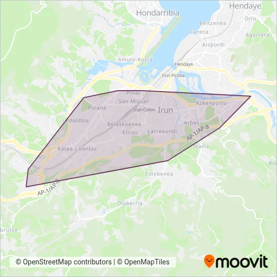 Cobertura del mapa de Auif