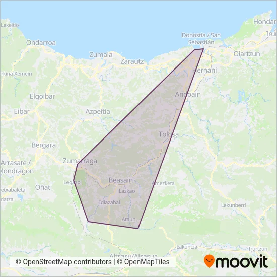 Lur-z-04_bilman Bus S.l. coverage area map