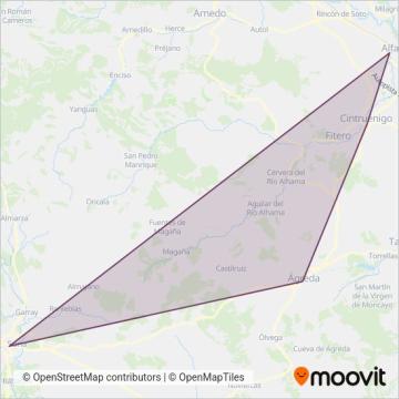 Mapa del área de cobertura de Conda S.A.