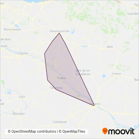 Inter-Arriaga S.L. coverage area map