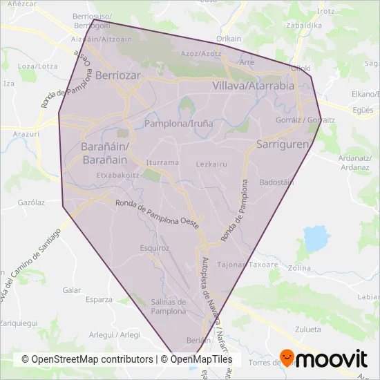 TCC Pamplona coverage area map