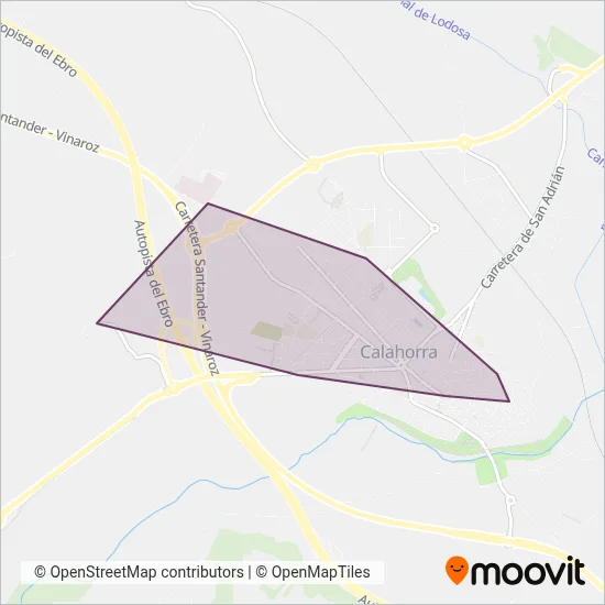 Urbanos Calahorra coverage area map