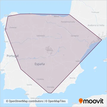 ALSA coverage area map