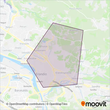 Erandiobusa coverage area map