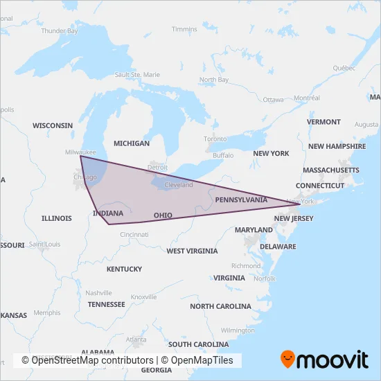 FlixBus-us coverage area map