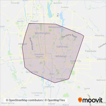 COTA coverage area map