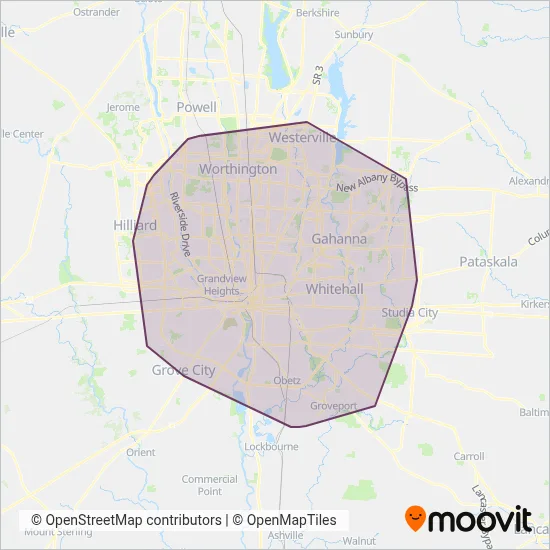 COTA coverage area map