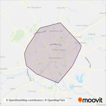 Via Metro coverage area map
