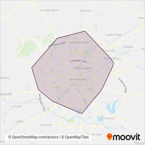 Via Metro coverage area map