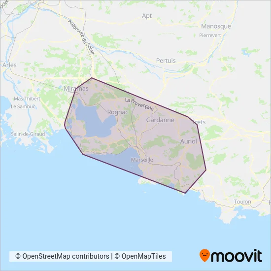 Métropole lecar coverage area map