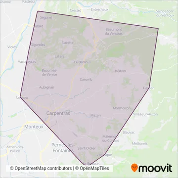 TRANSCOVE coverage area map