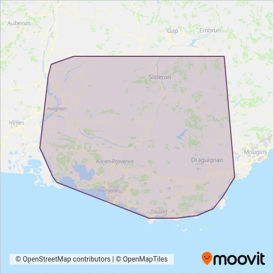 ZOU ! Scolaire coverage area map