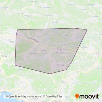 Carte de la zone de couverture de MOUVENBUS 2