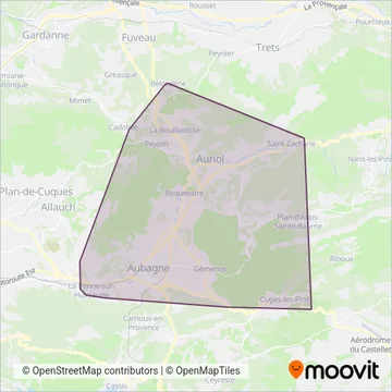 Bus de l'agglo (Bus) coverage area map