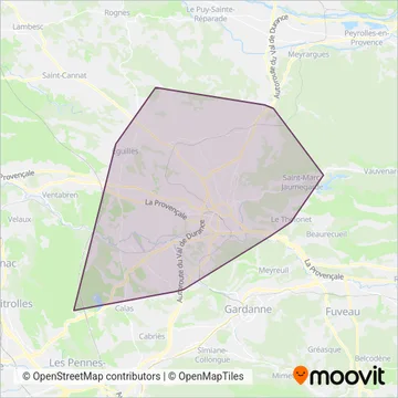 Aix en Bus coverage area map