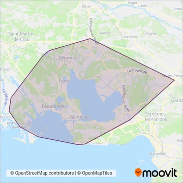 Ulysse (Bus) coverage area map