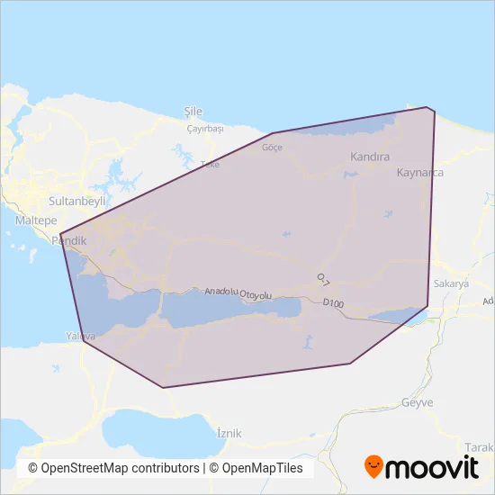 Ulaşımpark coverage area map