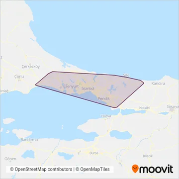 Minibüs coverage area map