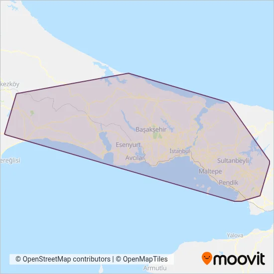 İstanbul Elektrik Tramvay ve Tünel coverage area map