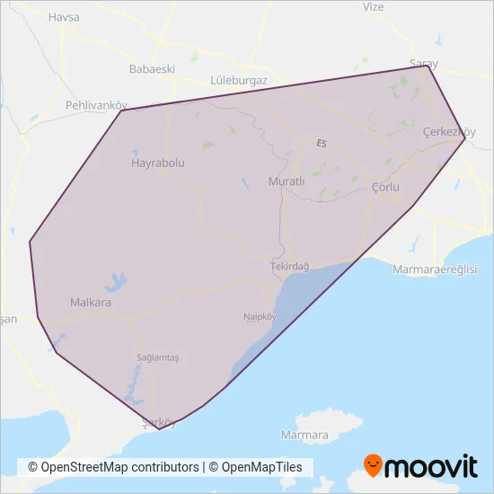 Tekulaş coverage area map