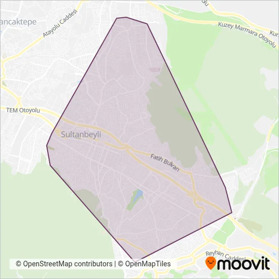 Sultanbeyli Belediyesi coverage area map