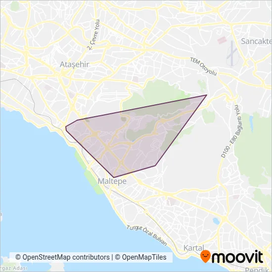 Maltepe Belediyesi coverage area map