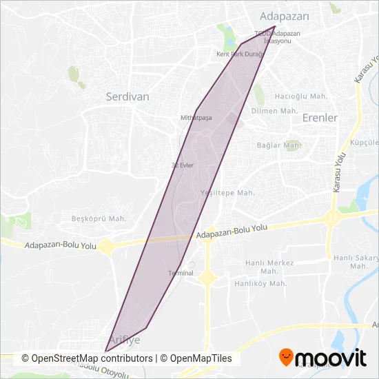 Adaray coverage area map