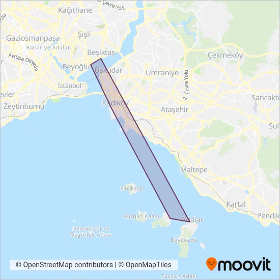Dentur Avrasya kapsama alanı haritası