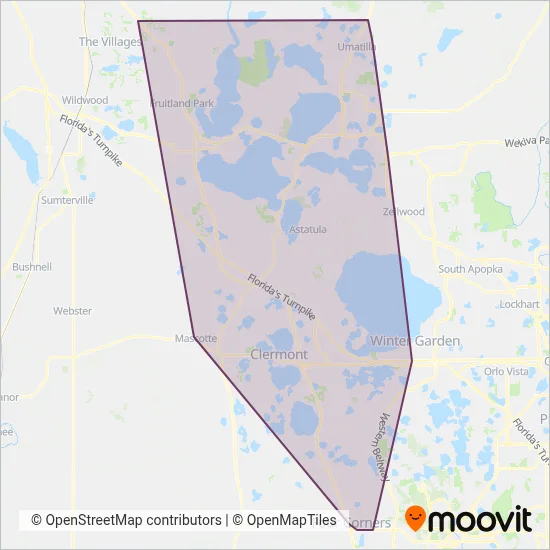 Lake Xpress coverage area map