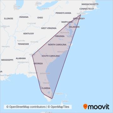 FlixBus-us coverage area map