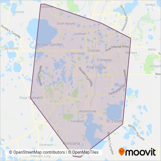 Lynx coverage area map