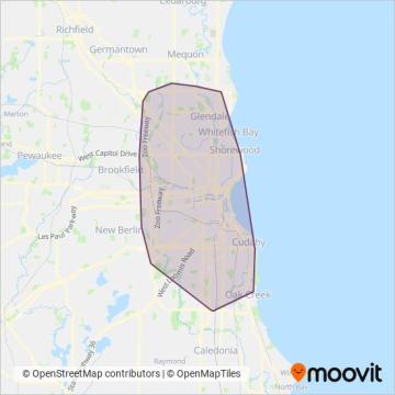 MCTS coverage area map