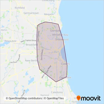 MCTS coverage area map