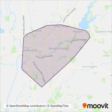 SacRT coverage area map