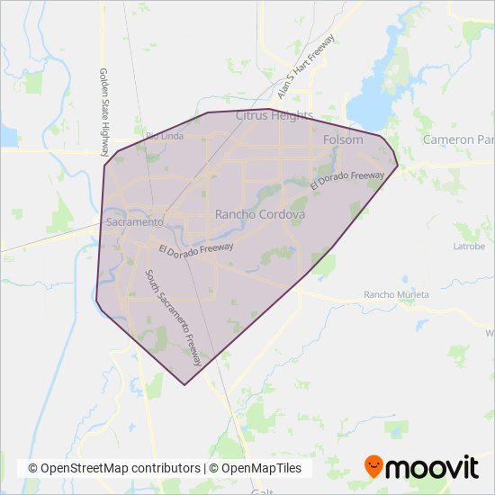 SRT coverage area map