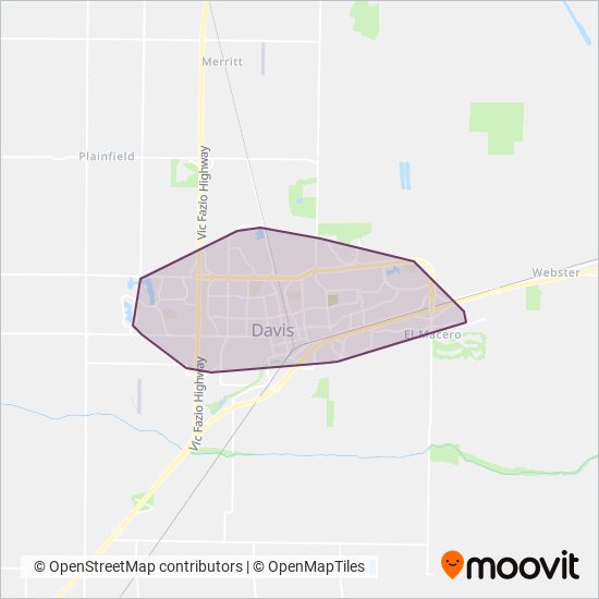 Unitrans coverage area map