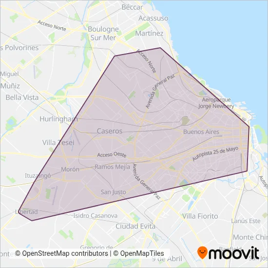 ERSA coverage area map