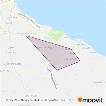 Empresa Nueve de Julio coverage area map