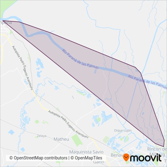 Lanchas Jilguero coverage area map