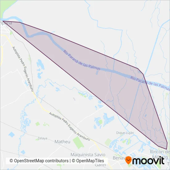 Lanchas Jilguero coverage area map
