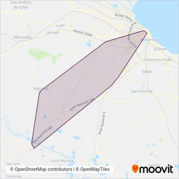 Del Sur Bus coverage area map