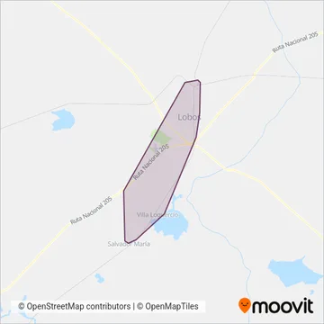 Expreso Empalme Lobos S.R.L. coverage area map