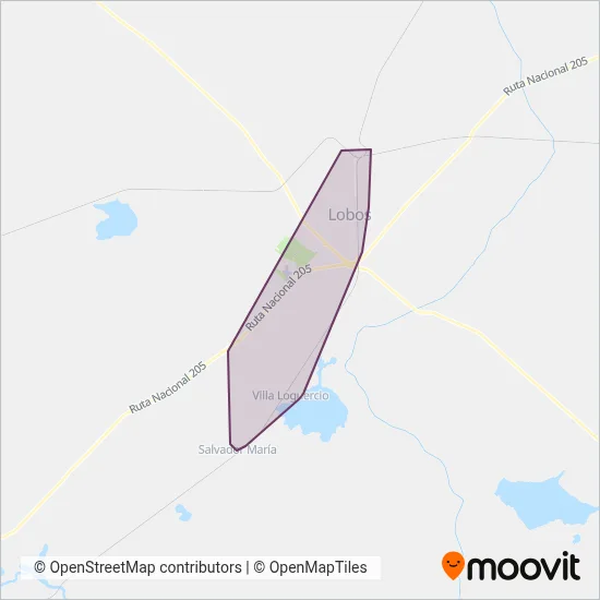 Expreso Empalme Lobos S.R.L. coverage area map