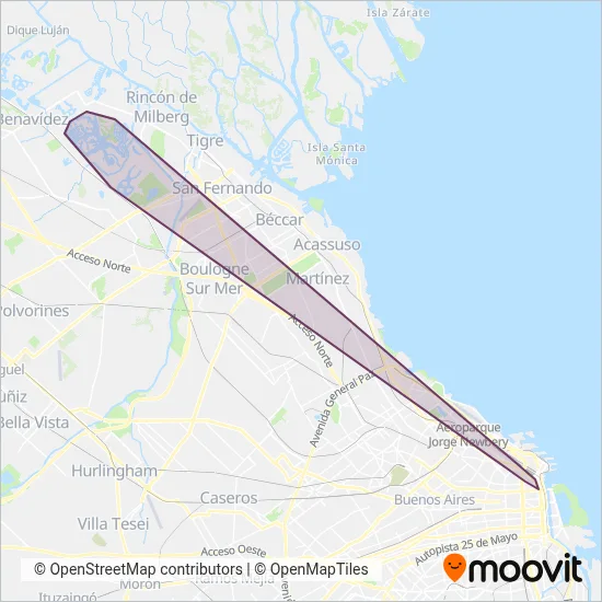 Mary Go coverage area map