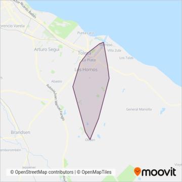 Empresa Línea Siete S.R.L coverage area map