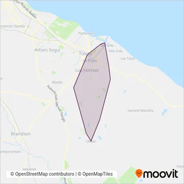 Empresa Línea Siete S.R.L coverage area map